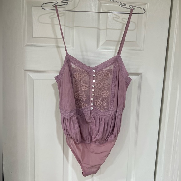 NEW Free People lace trim bodysuit - Picture 3 of 11